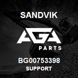 BG00753398 Sandvik SUPPORT | AGA Parts