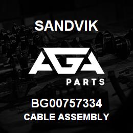 BG00757334 Sandvik CABLE ASSEMBLY | AGA Parts