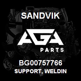 BG00757766 Sandvik SUPPORT, WELDIN | AGA Parts