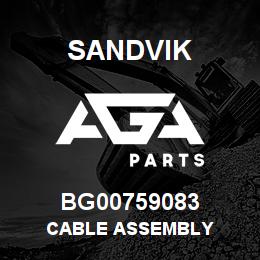 BG00759083 Sandvik CABLE ASSEMBLY | AGA Parts
