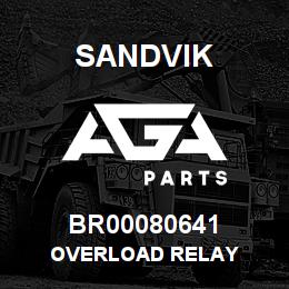 BR00080641 Sandvik OVERLOAD RELAY | AGA Parts