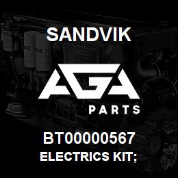 BT00000567 Sandvik ELECTRICS KIT; | AGA Parts