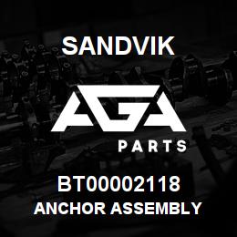 BT00002118 Sandvik ANCHOR ASSEMBLY | AGA Parts