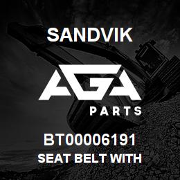 BT00006191 Sandvik SEAT BELT WITH | AGA Parts