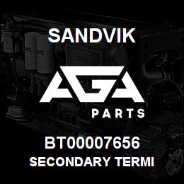 BT00007656 Sandvik SECONDARY TERMI | AGA Parts
