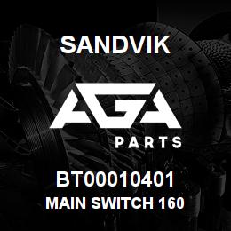 BT00010401 Sandvik MAIN SWITCH 160 | AGA Parts
