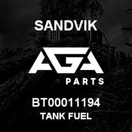 BT00011194 Sandvik TANK FUEL | AGA Parts