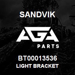 BT00013536 Sandvik LIGHT BRACKET | AGA Parts