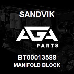 BT00013588 Sandvik MANIFOLD BLOCK | AGA Parts