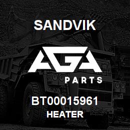 BT00015961 Sandvik HEATER | AGA Parts