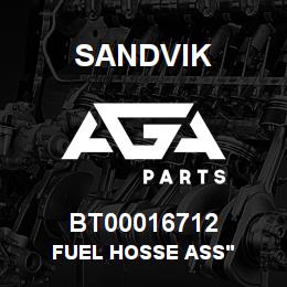 BT00016712 Sandvik FUEL HOSSE ASS' | AGA Parts