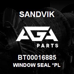 BT00016885 Sandvik WINDOW SEAL *PL | AGA Parts