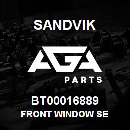 BT00016889 Sandvik FRONT WINDOW SE | AGA Parts