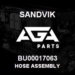 BU00017063 Sandvik HOSE ASSEMBLY | AGA Parts