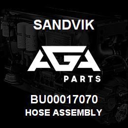 BU00017070 Sandvik HOSE ASSEMBLY | AGA Parts
