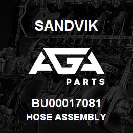 BU00017081 Sandvik HOSE ASSEMBLY | AGA Parts