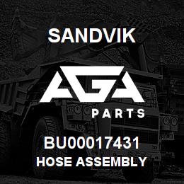 BU00017431 Sandvik HOSE ASSEMBLY | AGA Parts