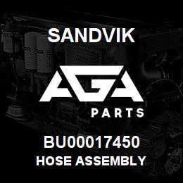BU00017450 Sandvik HOSE ASSEMBLY | AGA Parts