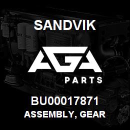 BU00017871 Sandvik ASSEMBLY, GEAR | AGA Parts