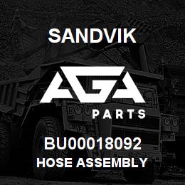 BU00018092 Sandvik HOSE ASSEMBLY | AGA Parts