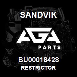 BU00018428 Sandvik RESTRICTOR | AGA Parts