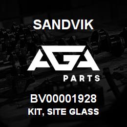 BV00001928 Sandvik KIT, SITE GLASS | AGA Parts