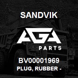 BV00001969 Sandvik PLUG, RUBBER - | AGA Parts