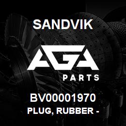 BV00001970 Sandvik PLUG, RUBBER - | AGA Parts