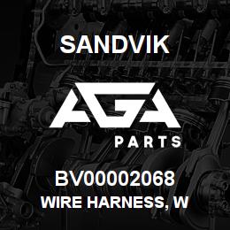 BV00002068 Sandvik WIRE HARNESS, W | AGA Parts