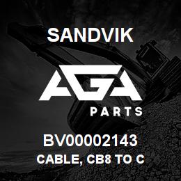 BV00002143 Sandvik CABLE, CB8 TO C | AGA Parts