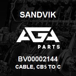 BV00002144 Sandvik CABLE, CB5 TO C | AGA Parts
