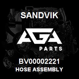 BV00002221 Sandvik HOSE ASSEMBLY | AGA Parts