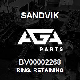 BV00002268 Sandvik RING, RETAINING | AGA Parts