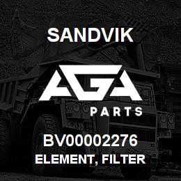 BV00002276 Sandvik ELEMENT, FILTER | AGA Parts