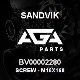BV00002280 Sandvik SCREW - M16X160 | AGA Parts