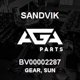 BV00002287 Sandvik GEAR, SUN | AGA Parts
