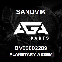 BV00002289 Sandvik PLANETARY ASSEM | AGA Parts