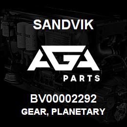 BV00002292 Sandvik GEAR, PLANETARY | AGA Parts
