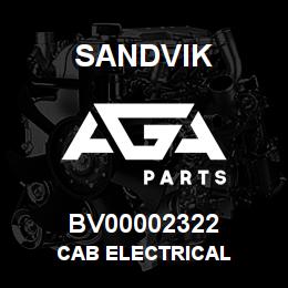 BV00002322 Sandvik CAB ELECTRICAL | AGA Parts