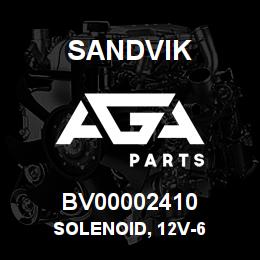 BV00002410 Sandvik SOLENOID, 12V-6 | AGA Parts
