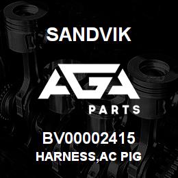 BV00002415 Sandvik HARNESS,AC PIG | AGA Parts