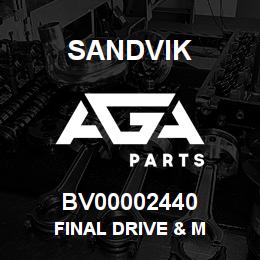 BV00002440 Sandvik FINAL DRIVE & M | AGA Parts