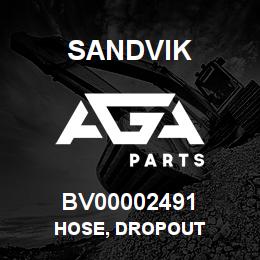 BV00002491 Sandvik HOSE, DROPOUT | AGA Parts