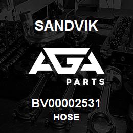BV00002531 Sandvik HOSE | AGA Parts