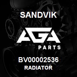 BV00002536 Sandvik RADIATOR | AGA Parts