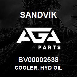 BV00002538 Sandvik COOLER, HYD OIL | AGA Parts