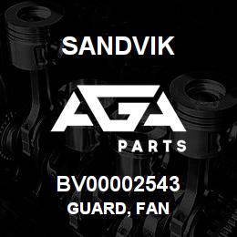 BV00002543 Sandvik GUARD, FAN | AGA Parts