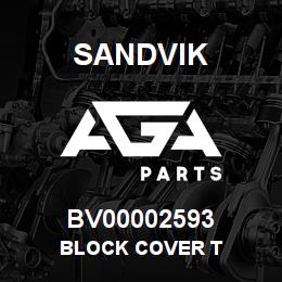 BV00002593 Sandvik BLOCK COVER T | AGA Parts