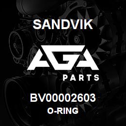 BV00002603 Sandvik O-RING | AGA Parts