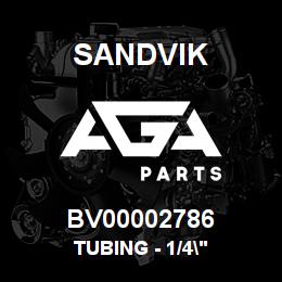 BV00002786 Sandvik TUBING - 1/4" | AGA Parts